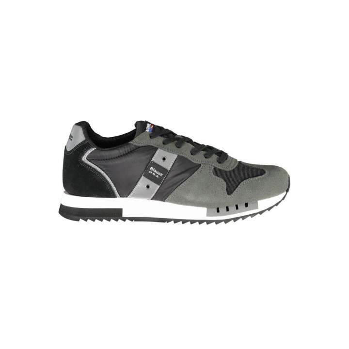 Priser på Blauer Classic Black Lace-Up Sport Sneakers