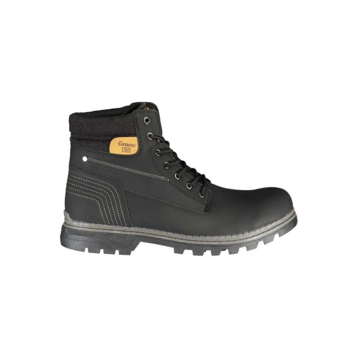 Priser på Carrera Sleek Black Laced Boots with Contrast Accents