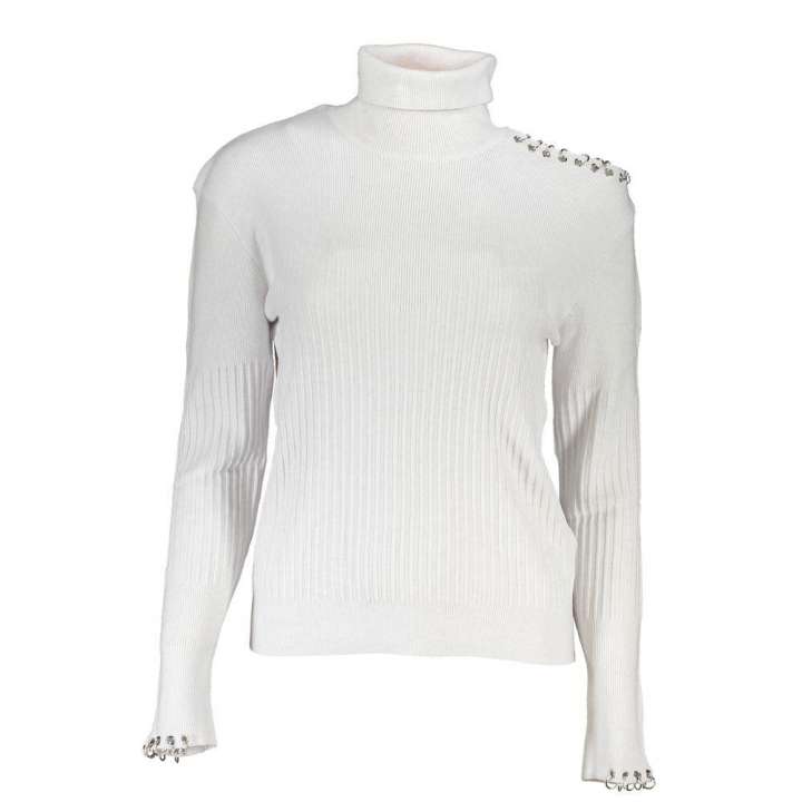 Priser på Patrizia Pepe Chic Turtleneck Sweater with Contrast Details