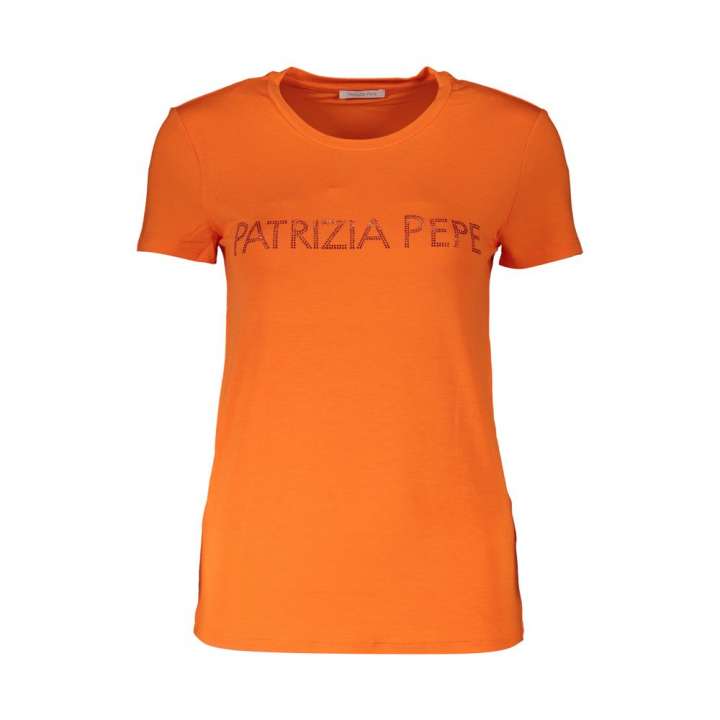 Priser på Patrizia Pepe Elegant Orange Rhinestone Tee