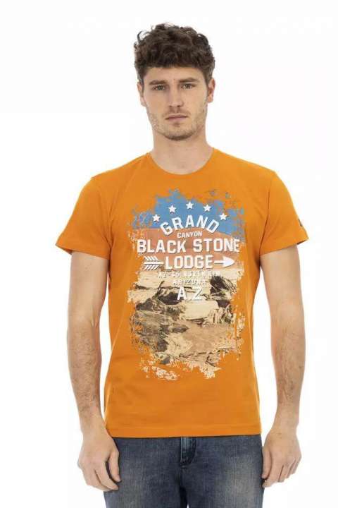 Priser på Trussardi Action Orange Bomuld T-Shirt