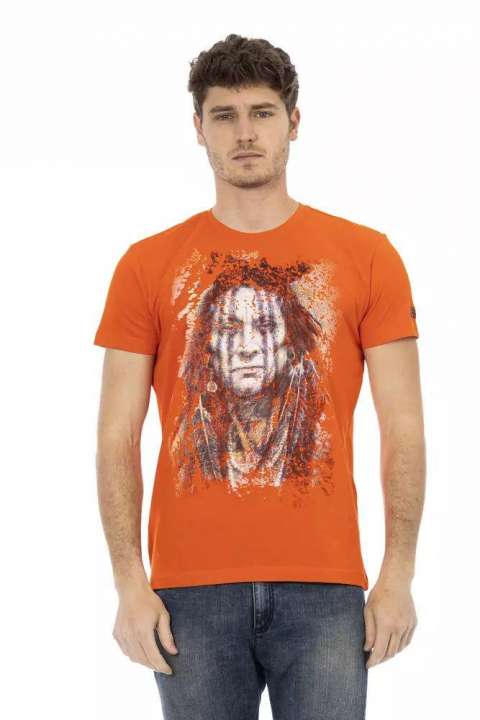 Priser på Trussardi Action Orange Bomuld T-Shirt