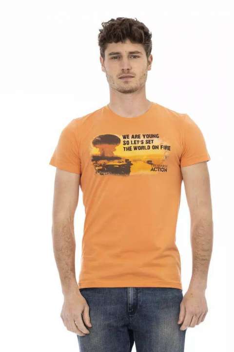 Priser på Trussardi Action Orange Bomuld T-Shirt