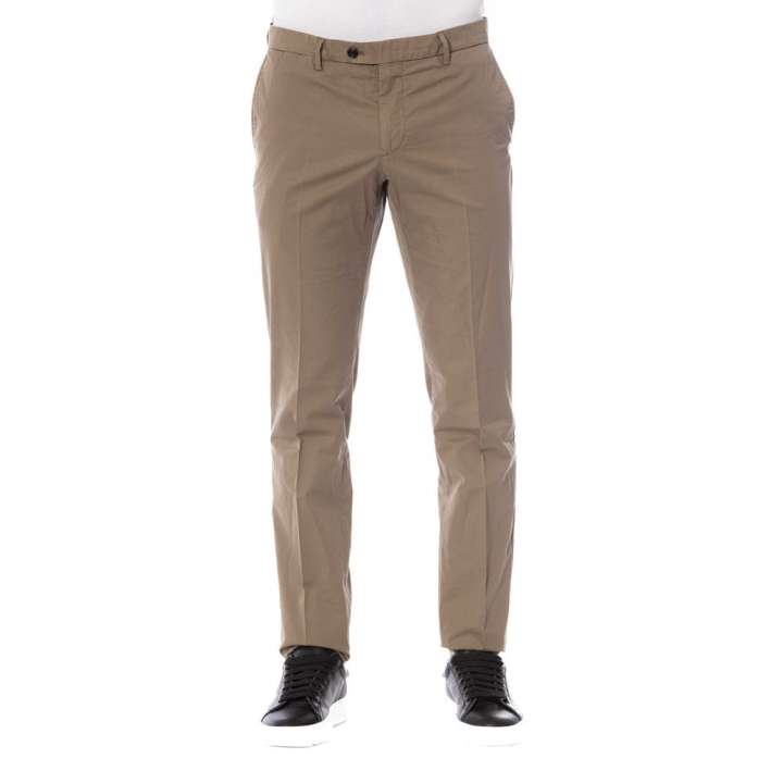 Priser på Trussardi Elegant Cotton Trousers in Classic Brown