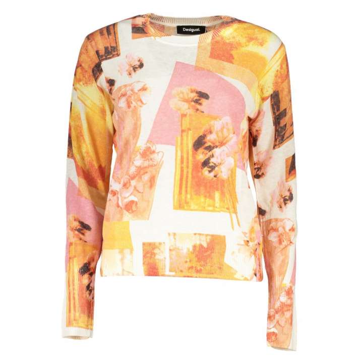 Priser på Desigual High Neck Contrast Detail Sweater