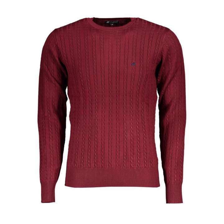 Priser på U.S. Grand Polo Chic Pink Embroidered Crew Neck Sweater