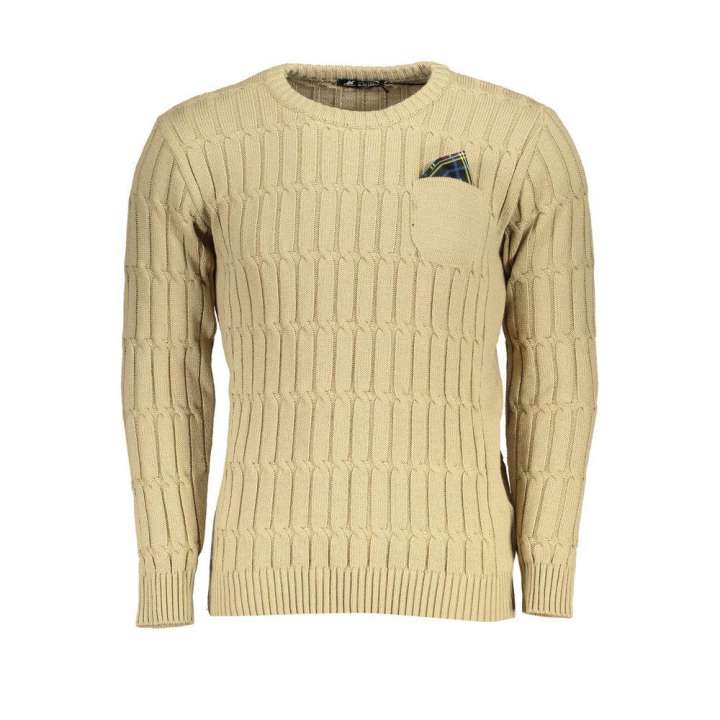 Priser på U.S. Grand Polo Elegant Beige Long Sleeve Crew Neck Sweater