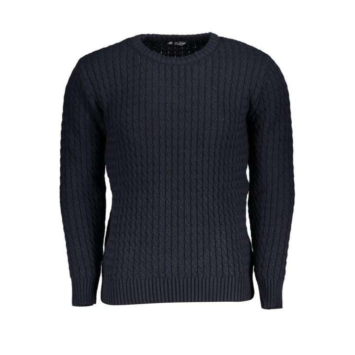 Priser på U.S. Grand Polo Elegant Crew Neck Twisted Blue Sweater