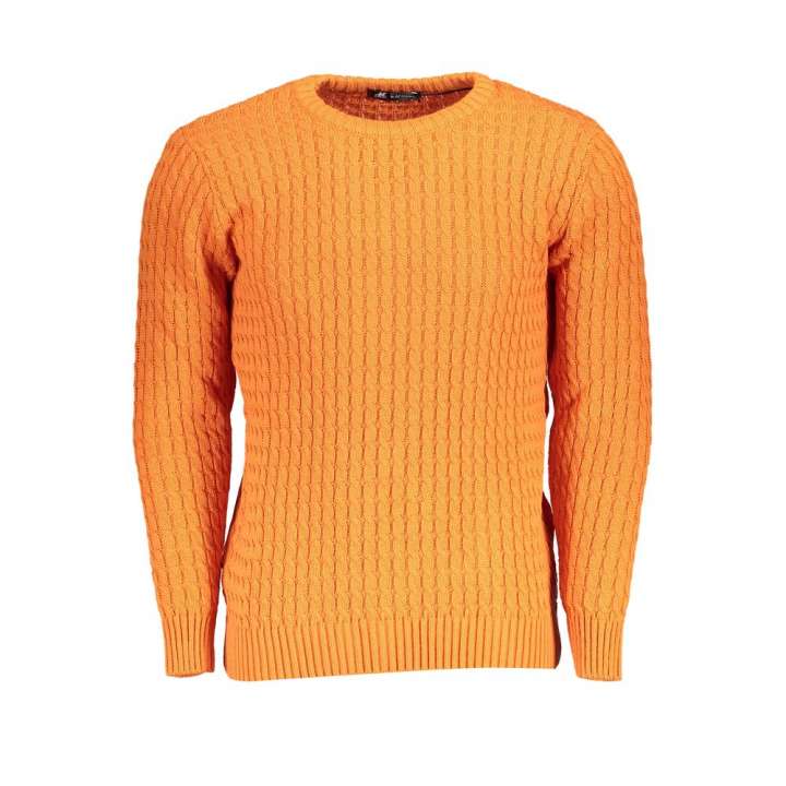 Priser på U.S. Grand Polo Elegant Twisted Crew Neck Orange Sweater