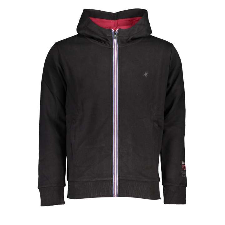 Priser på U.S. Grand Polo Sleek Black Fleece Hooded Sweatshirt