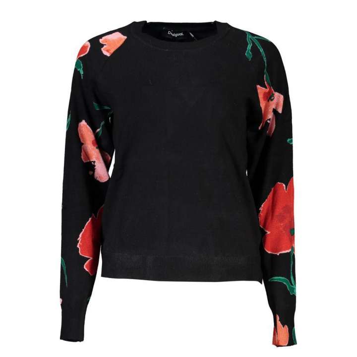 Priser på Desigual Chic Contrast Crew Neck Sweater