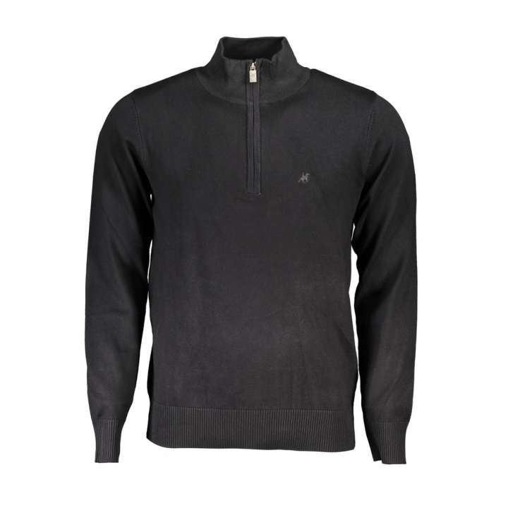 Priser på U.S. Grand Polo Elegant Half Zip Sweater with Embroidery Detail