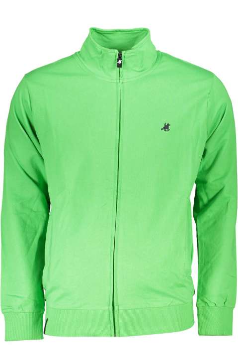 Priser på U.S. Grand Polo Green High Collar Embroidered Sweatshirt