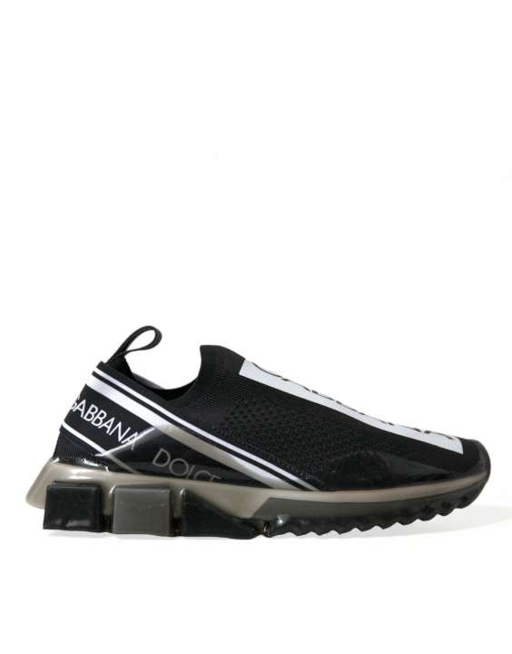 Priser på Dolce & Gabbana Elegant Black & White Sorrento Sneakers