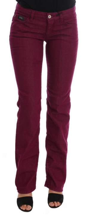 Priser på Costume National Sleek Red Straight Fit Luxury Jeans