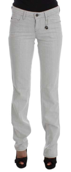 Priser på Costume National Chic Gray Slim Fit Designer Jeans