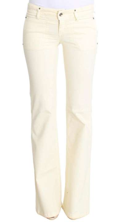 Priser på Costume National Chic Off-White Flared Designer Jeans