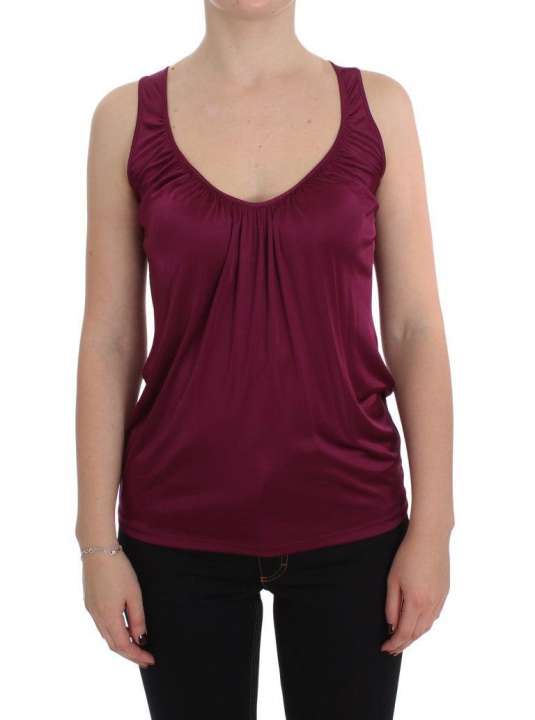 Priser på PLEIN SUD Elegant Purple Rayon Cami Blouse