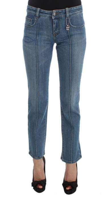 Priser på Costume National Chic Slim Fit Blue Jeans for the Modern Woman