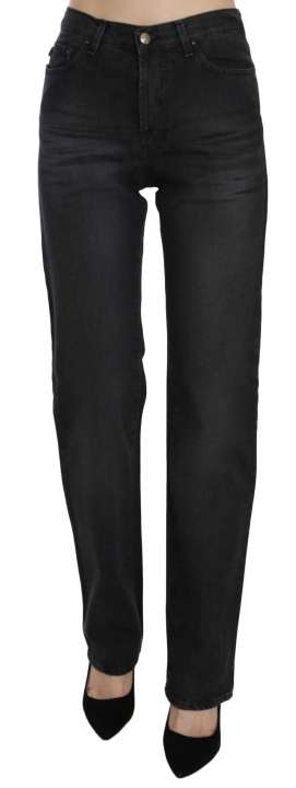 Priser på Just Cavalli Elevate Your Style: Chic Black High Waist Denim