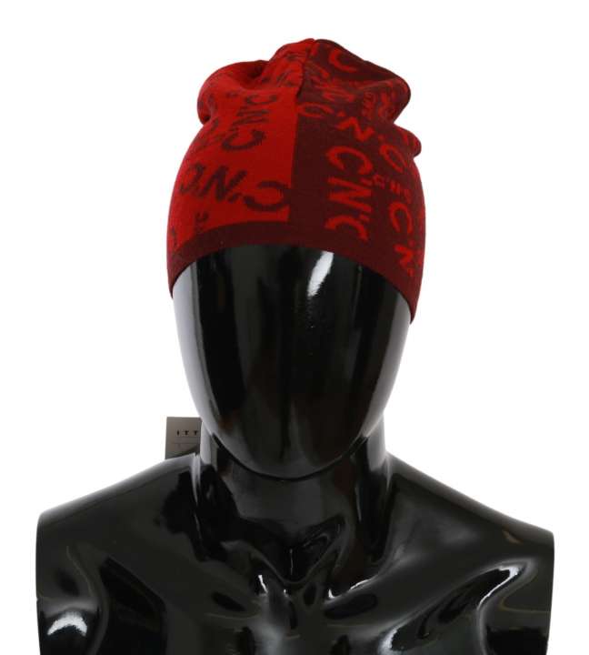 Priser på Costume National Chic Red Beanie Wool Blend