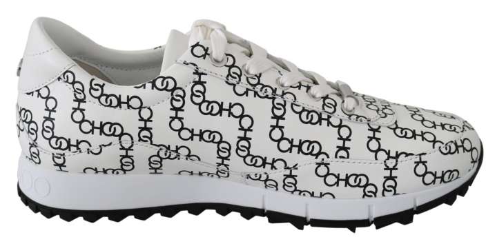 Priser på Jimmy Choo Elegant Monochrome Leather Sneakers