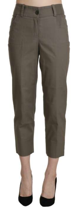 Priser på BENCIVENGA Elegant High Waist Cropped Pants in Gray