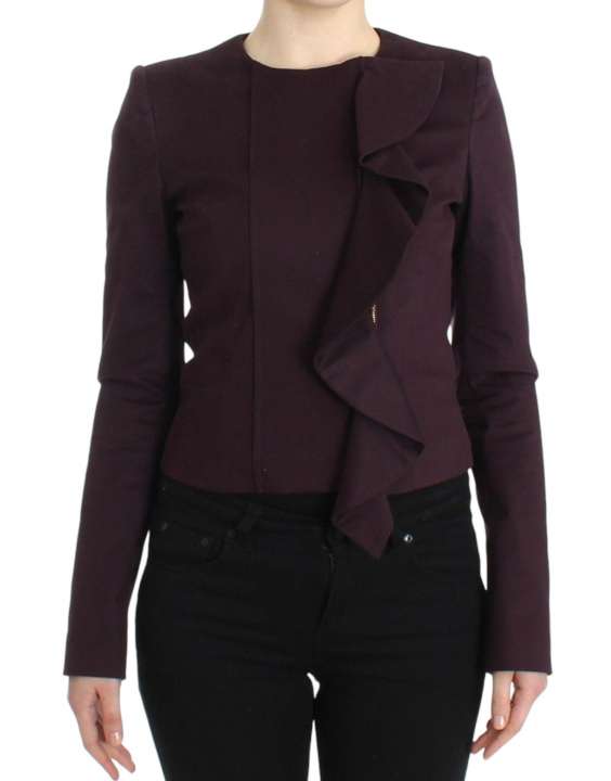 Priser på GF Ferre Elegant Purple Cotton Blend Blazer