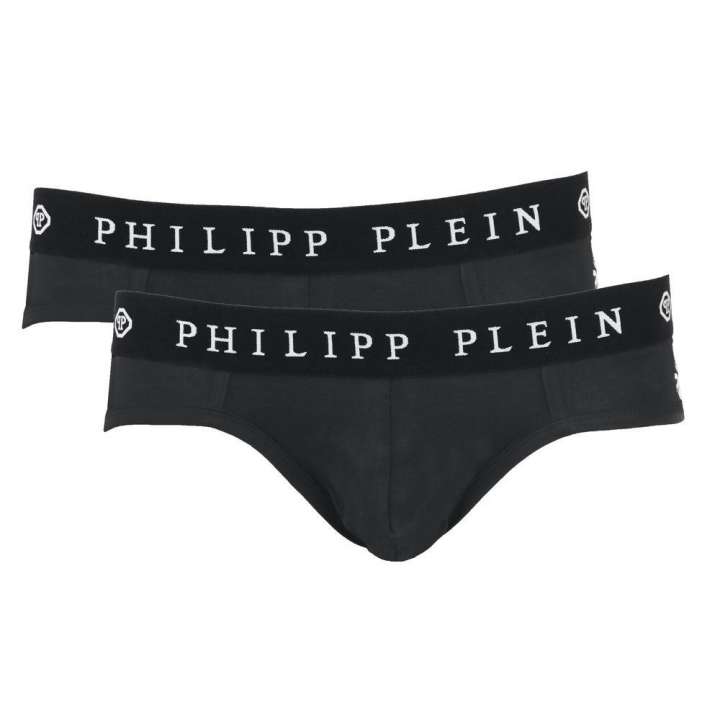 Priser på Philipp Plein Sleek Black Boxer Duo with Designer Flair