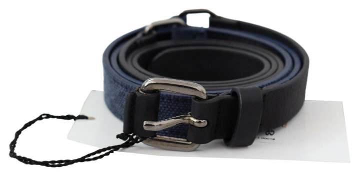 Priser på Costume National Elegant Black Leather Adjustable Belt