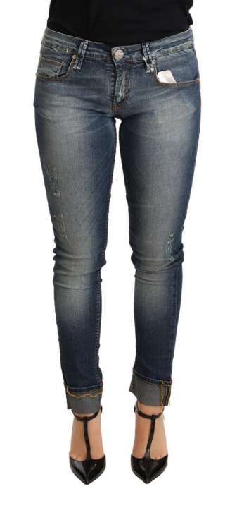 Priser på Acht Chic Blue Washed Skinny Denim