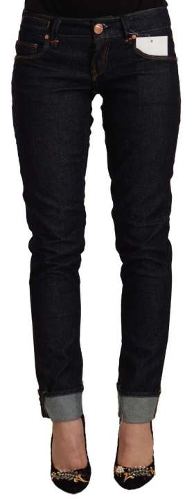 Priser på Acht Chic Low Waist Skinny Black Jeans