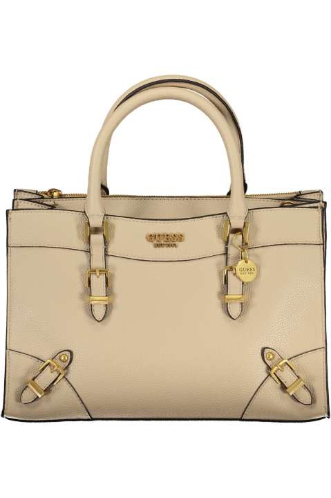 Priser på Guess Jeans Chic Beige Dual Compartment Håndtaske