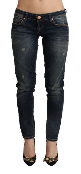 Priser på Acht Chic Dark Blue Slim Fit Denim for Style Aficionados