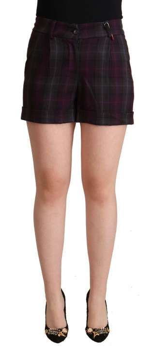 Priser på BENCIVENGA Multicolor Mid Waist Checkered Shorts