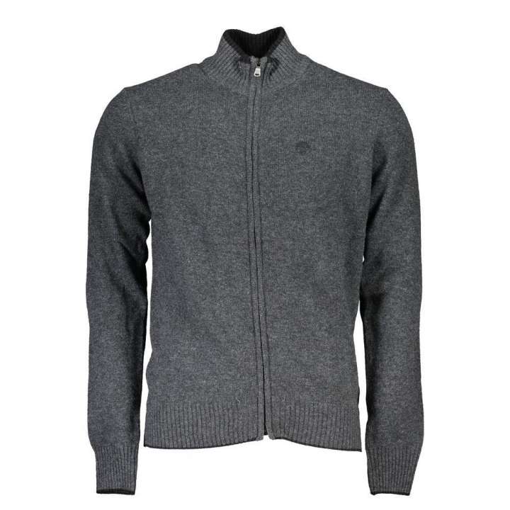 Priser på North Sails Chic Gray Zip Cardigan with Embroidery Details