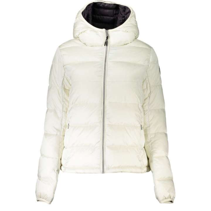 Priser på Napapijri Elegant White Hooded Eco Jacket