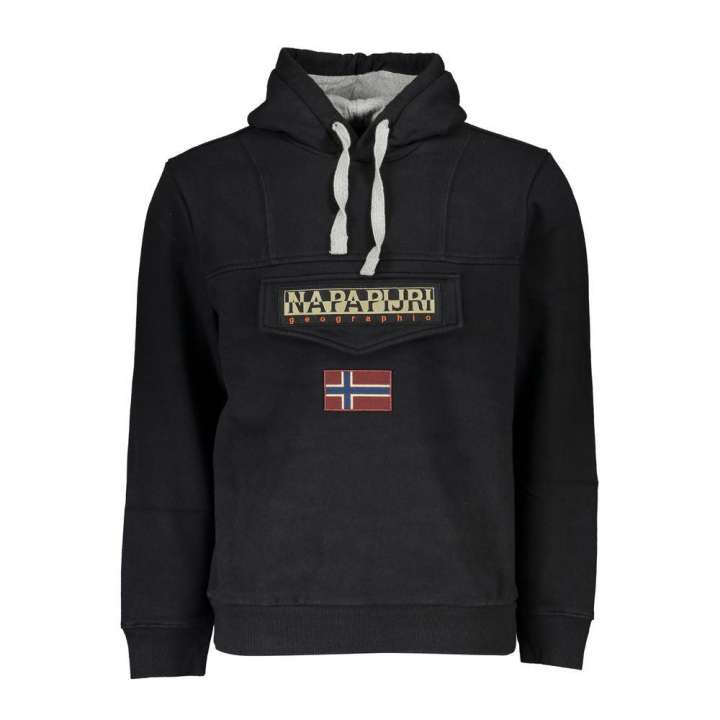 Priser på Napapijri Elegant Fleece Hooded Sweatshirt with Embroidery