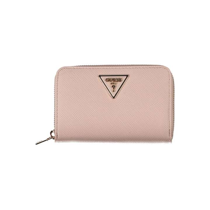 Priser på Guess Jeans Chic Pink Polyethylene Zip Wallet