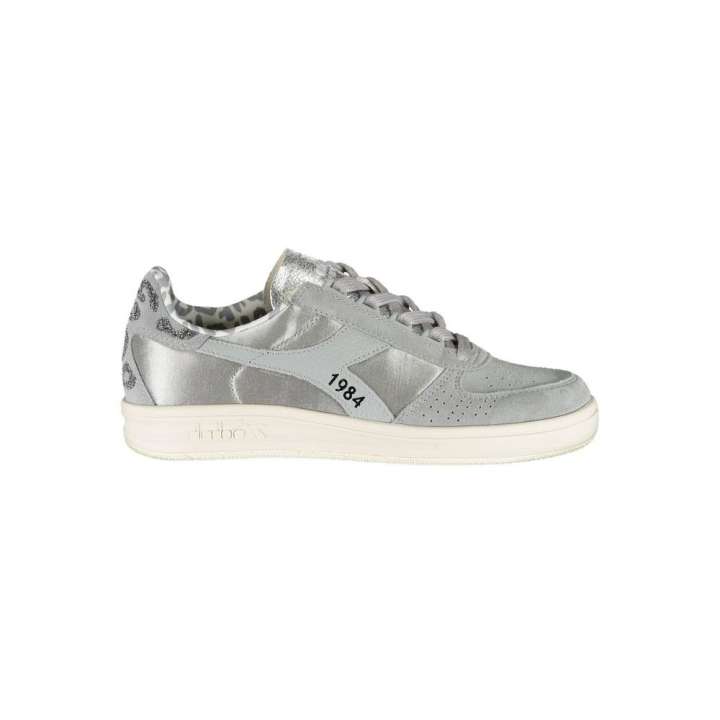 Priser på Diadora Sparkling Gray Lace-Up Sneakers with Swarovski Crystals