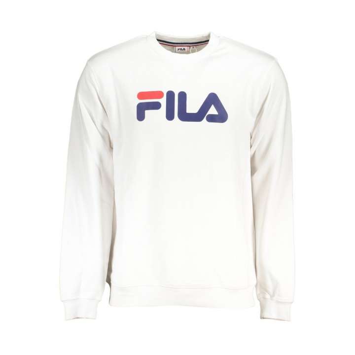 Priser på Fila Classic Crew Neck Fleece Sweatshirt in White