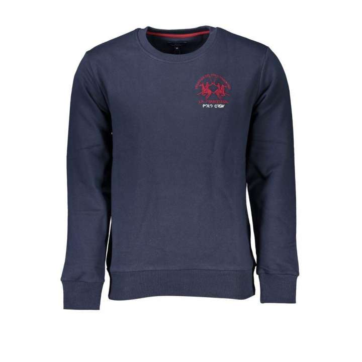 Priser på La Martina Chic Blue Crew Neck Embroidered Sweatshirt