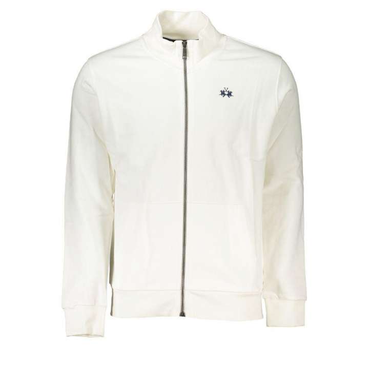 Priser på La Martina Elegant White Fleece Sweatshirt - Regular Fit