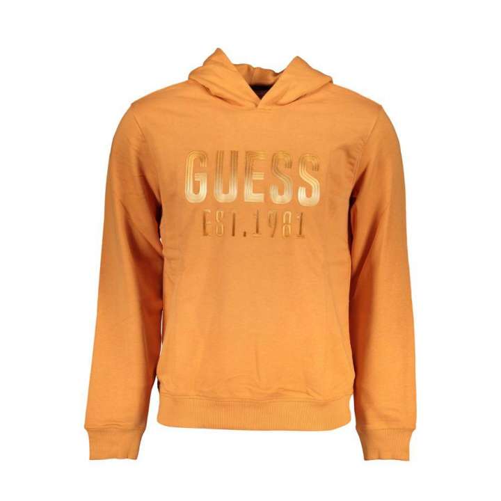 Priser på Guess Jeans Svelte Orange Hooded Sweatshirt