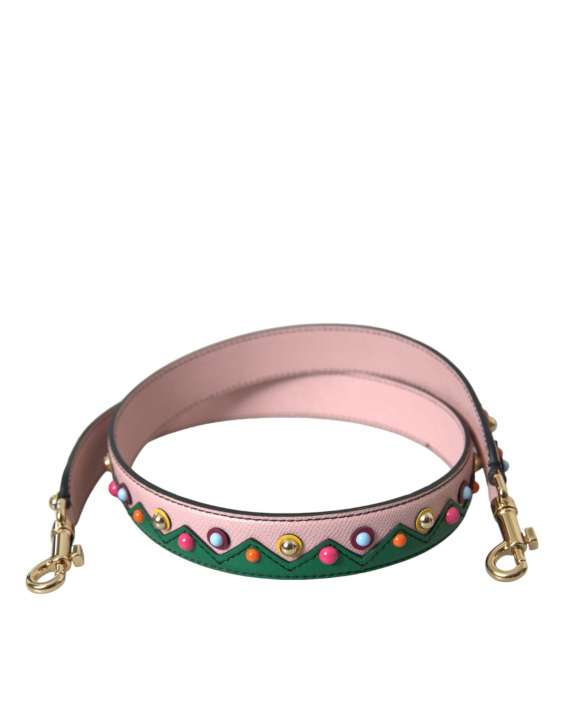 Priser på Dolce & Gabbana Pink Leather Håndtaske Accessory Shoulder Strap