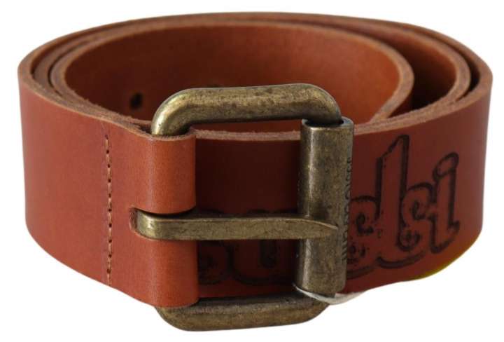 Priser på Just Cavalli Chic Brown Leather Logo Waist Belt