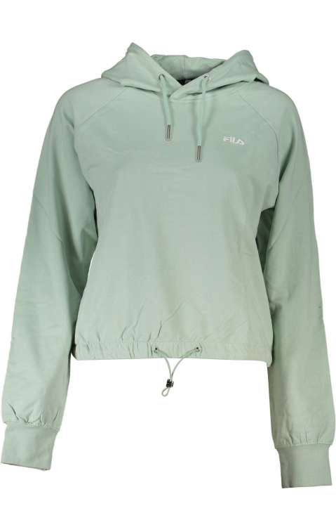 Priser på Fila Chic Green Hooded Sweatshirt with Embroidered Logo