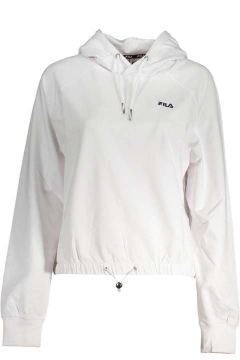 Priser på Fila Classic White Hooded Sweatshirt with Embroidery