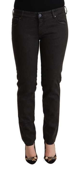 Priser på Ermanno Scervino Chic Black Low Waist Skinny Denim