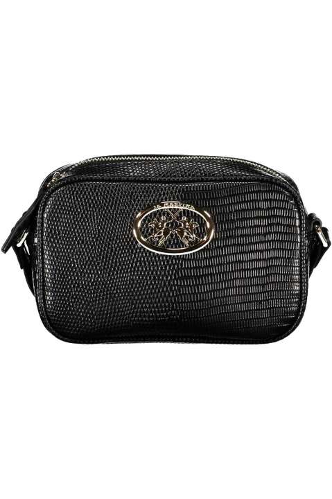 Priser på La Martina Sleek Black Shoulder Bag with Contrasting Details